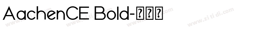 AachenCE Bold字体转换
